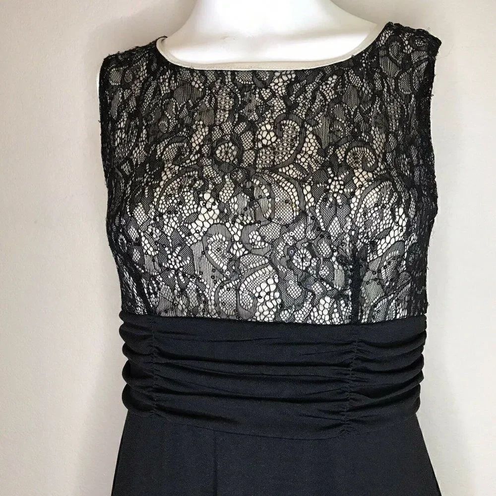 Haani Ladies Small Black Dress Lace Sequined Lined